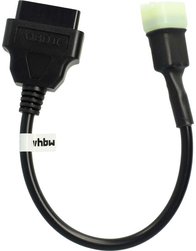 vhbw OBD2 Adapter 6 Pin to OBD2 16Pin compatible with KTM 1190 RC8, 1290 Super Adventure, 1290 Super Duke R ab Bj. 2018, 390 Duke Motorbike - 20 cm