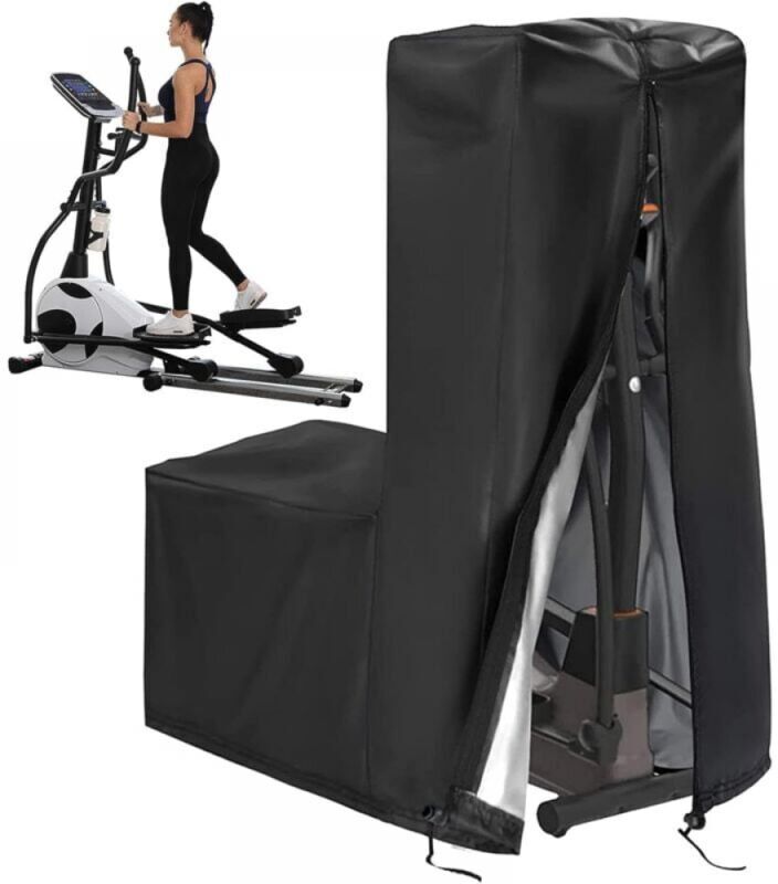 CYSLMUK Waterproof Elliptical Machine Cover, Elliptical Bike Cover, 420D Oxford Full Tarpaulin, Elliptical Bike Cover, Elliptical Bike Protector, Exercise