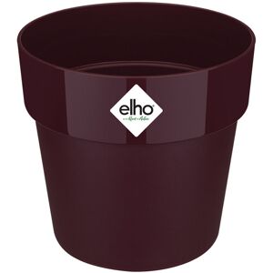 Elho Plant Pot Flower Pot Recycled Recyclable Plastic Mint Peach Mulberry Round Frost-Resistant Size Choice Colour Choice maulbeere/13,3 Liter (de)