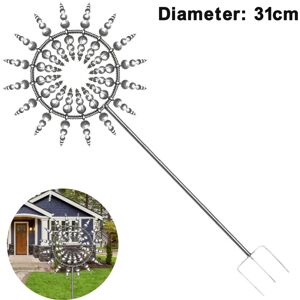 Xuigort - 1 pcs Metal Windmill, Outdoor Metal Kinetic Garden Wind Spinners, Yard Windmills, Decorative Lawn Ornament Wind Mills for Decoration