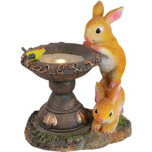 Héloise - Rabbit Garden Ornament led Waterproof Solar Rabbit Garden Lightweight Resin Garden Statues for Outdoor Garden Decoration Rabbit Ornaments