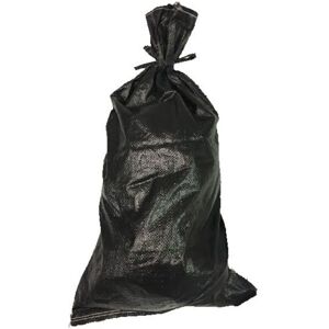 Yuzet - 75 Black Sandbag Polypropylene Woven uv Proof Rot Proof- Empty - black