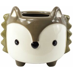 Leaf 10cm Ceramic Grey Fox Planter