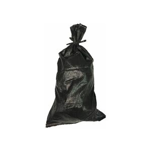 Yuzet - 25 Black Sandbag Polypropylene Woven uv Proof Rot Proof- Empty - Black