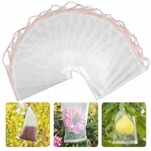 NEIGE 50pcs Fruit Protection Bag Garden Mesh Bag Organza Protection Bag with Drawstring to Protect Against Vinuge Cherry Vinuge Fly Wasp Feed Birds Insects