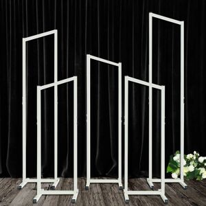 Luvodi - 5pc Mixed Metal Wedding Flower Balloon Stand Arch Backdrop Frame Birthday Party Celebrate, Flower Rack