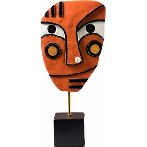 Alwaysh - Abstract Face Art Ornament Resin Statues Modern Art Sculptures Resin Crafts Creative Decoration for Living Room Bar(C)