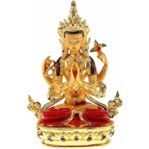 Pesce - Avalokitesvara Buddha Statue Tibetan Buddhist Statue Figurine Religion Crafts Ornaments for Home,Outdoor Garden Decorations Wall Art Heart