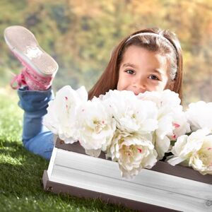 Berkfield Home - axi Flower Box for Playhouse Grey and White