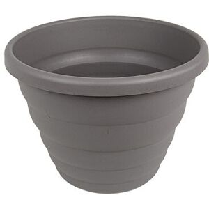 Viss - Beehive 40cm Round Plant Pot in Cement Grey