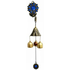 Woosien - Brass Bell Rural Metal Love Bells Hanging Doorbell Holiday Gifts Copper Wind-chine Hanging