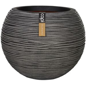 ROYALTON Capi Vase Nature Rib Ball 62x48 cm Anthracite KOFZ271