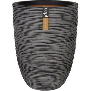 Royalton - Capi Vase Nature Rib Elegant Low 46x58 cm Anthracite KOFZ783