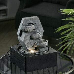 Warmiehomy - Cascade Tabletop Fountain Water Feature with led Light