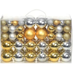 Berkfield Home - Christmas Balls 100 pcs Silver/Gold