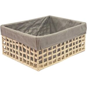 Topfurnishing - Cotton Rope Storage Basket Medium 35 x 25 x 14 cm,Beige - Beige