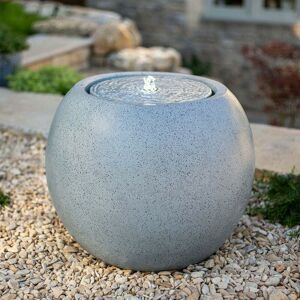 Easy Fountain - Nara Ripple led Garden Water Feature Fountain Modern Grey