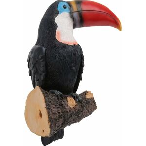 Pesce - Eco Friendly Toucan Bird Garden Statue Fake Toucan Outdoor Decor Tree Resin Sculpture Garden Peeker Yard Art Outdoor Statues Animals Tree