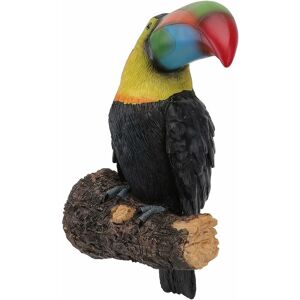 Pesce - Eco Friendly Toucan Bird Garden Statue Fake Toucan Outdoor Decor Tree Resin Sculpture Garden Peeker Yard Art Outdoor Statues Animals Tree