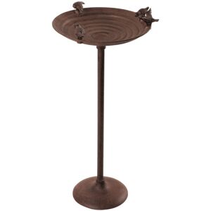 Berkfield Home - Esschert Design Birdbath On Pole Cast Iron