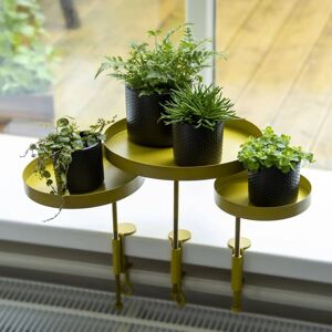 Berkfield Home - Esschert Design Plant Tray with Clamp Round Gold s