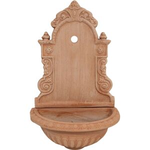 Biscottini - Terracotta garden fountain Outdoor and indoor wall fountain Wall fountains 64x40x24 cm Made in Italy Wall decoration handmade