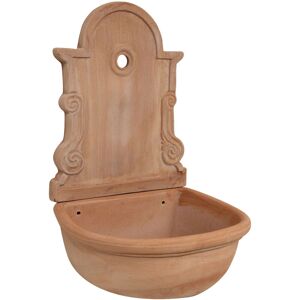 Biscottini - Terracotta garden fountain Outdoor and indoor wall fountain Wall fountains 65x43x37 cm Made in Italy Wall decoration handmade