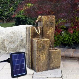 Livingandhome - Solar Powered Freestanding Garden Falls Fountain