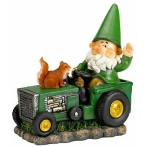 Smart Garden - Fun Garden Farmer Wilf on Tractor Garden Gnome Ornament