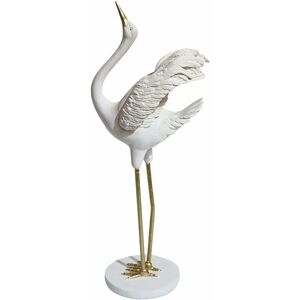 Pesce - Garden Crane Statues Resin Modern Patina Heron Decoy Standing Crane Sculptures Yards Birds Art for Outdoor Living Room Decor