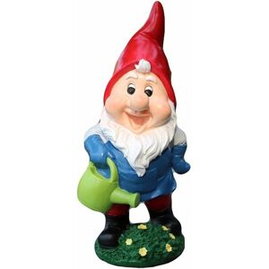 Pesce - Garden Gnome Statue 11 Inch Gnome with Watering Can Resin Art Sculpture Cute Gnome Statue Office Decoration Indoor Outdoor Home Yard Patio