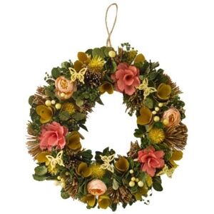 Smart Garden - Floral Door Wreath Summer Whirl 36cm Decor Artificial Garden Indoor uv resistant