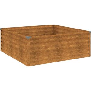 Garden Raised Bed 100x100x36 cm Corten Steel vidaXL - Brown