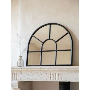 Garden Trading - Fulbrook Indoor Outdoor Arched Wall Mirror 80x90cm Black Steel