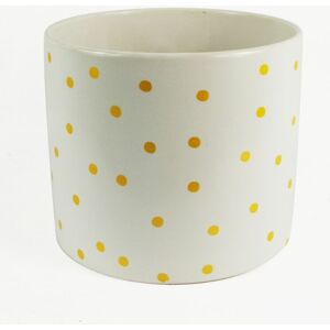 Leaf - Gold Dot Planter Plant Pot 18 x 18 x 15cm