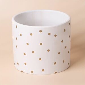 Leaf - Gold Dot Planter Plant Pot 18 x 18 x 15cm