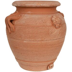 Biscottini - Terracotta pot for plants Outdoor and indoor jar Vinsanto jar Flower pots Jar with handles Garden decoration