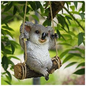 Pesce - Home Decoration Art Decorations Sculpture, Garden Tree Hanging Ornaments, Swing Koala Bear Resin Sculpture Outdoor Ornaments Yard Statue