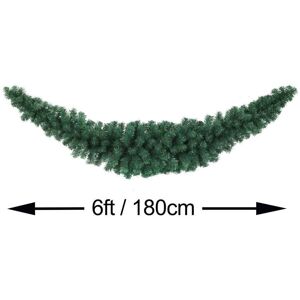 Kaemingk Imperial Pine Christmas Decorative Swag - Plain Green - 180cm - 184 Tips - Green