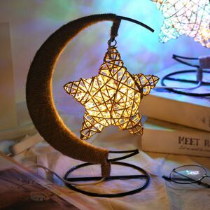 DENUOTOP Lamps For Bedrooms Personalized Enchanting Night Light With Hanging Sepak Takraw Star For Kids Home Decorations Bedside Warm White Light Gifts