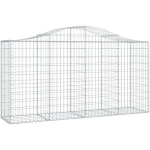 Berkfield Home - Mayfair Arched Gabion Basket 200x50x100/120 cm Galvanised Iron