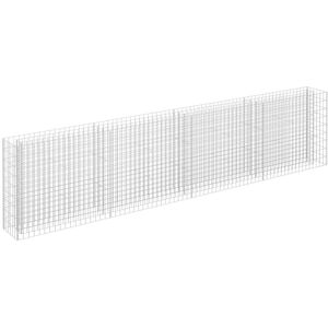 BERKFIELD HOME Mayfair Gabion Raised Bed Galvanised Steel 360x30x90 cm