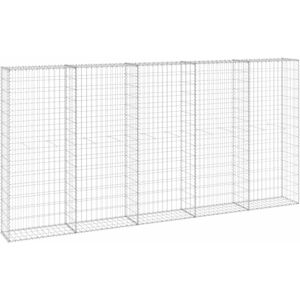 BERKFIELD HOME Mayfair Gabion Wall with Covers Galvanised Steel 300x30x150 cm