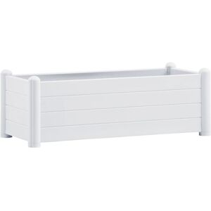 BERKFIELD HOME Mayfair Garden Raised Bed pp White 100x43x35 cm