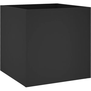 Berkfield Home - Mayfair Planter Box Black 40x40x40 cm Engineered Wood