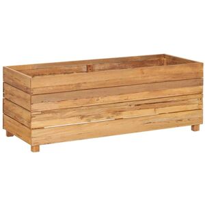 BERKFIELD HOME Mayfair Raised Bed 100x40x38 cm Recycled Teak and Steel