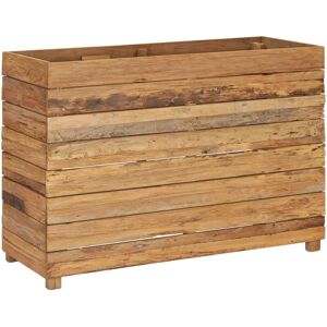 BERKFIELD HOME Mayfair Raised Bed 100x40x72 cm Recycled Teak and Steel