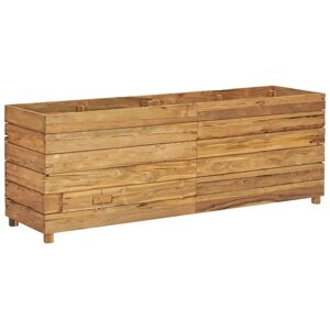 BERKFIELD HOME Mayfair Raised Bed 150x40x55 cm Recycled Teak and Steel