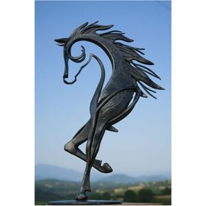 Alwaysh - Metal Horse Statue Sculpture Home Garden Ornament Figurine Decor Art Craft Gift,2013.56cm