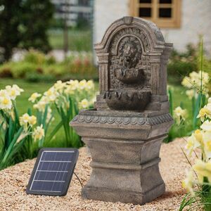 WARMIEHOMY Outdoor Solar Powered Lion Water Fountain Decor